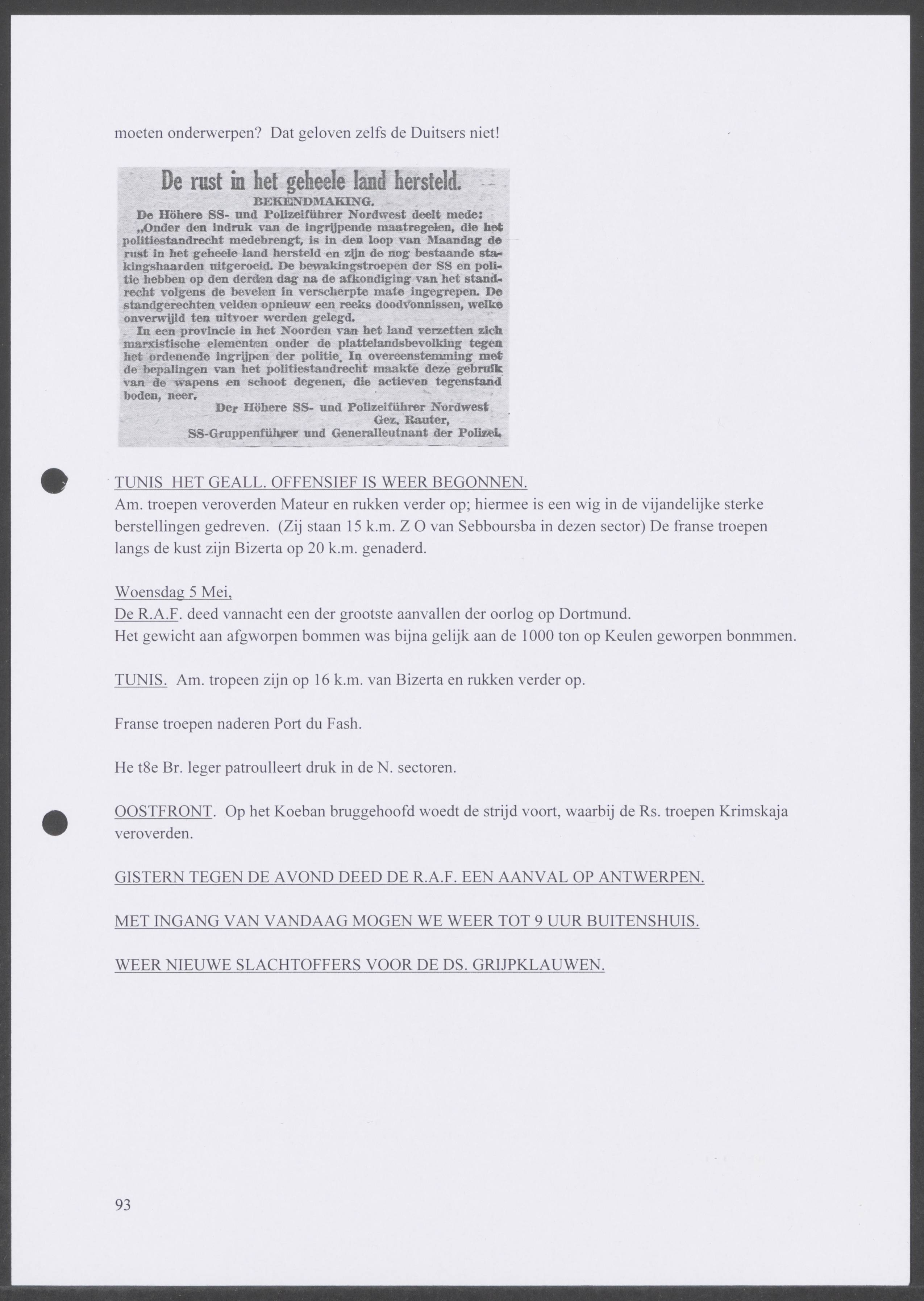 Oorlogsdagboek geschreven door Cornelis A. Puijpe 1923 – 1974 Vlissingen