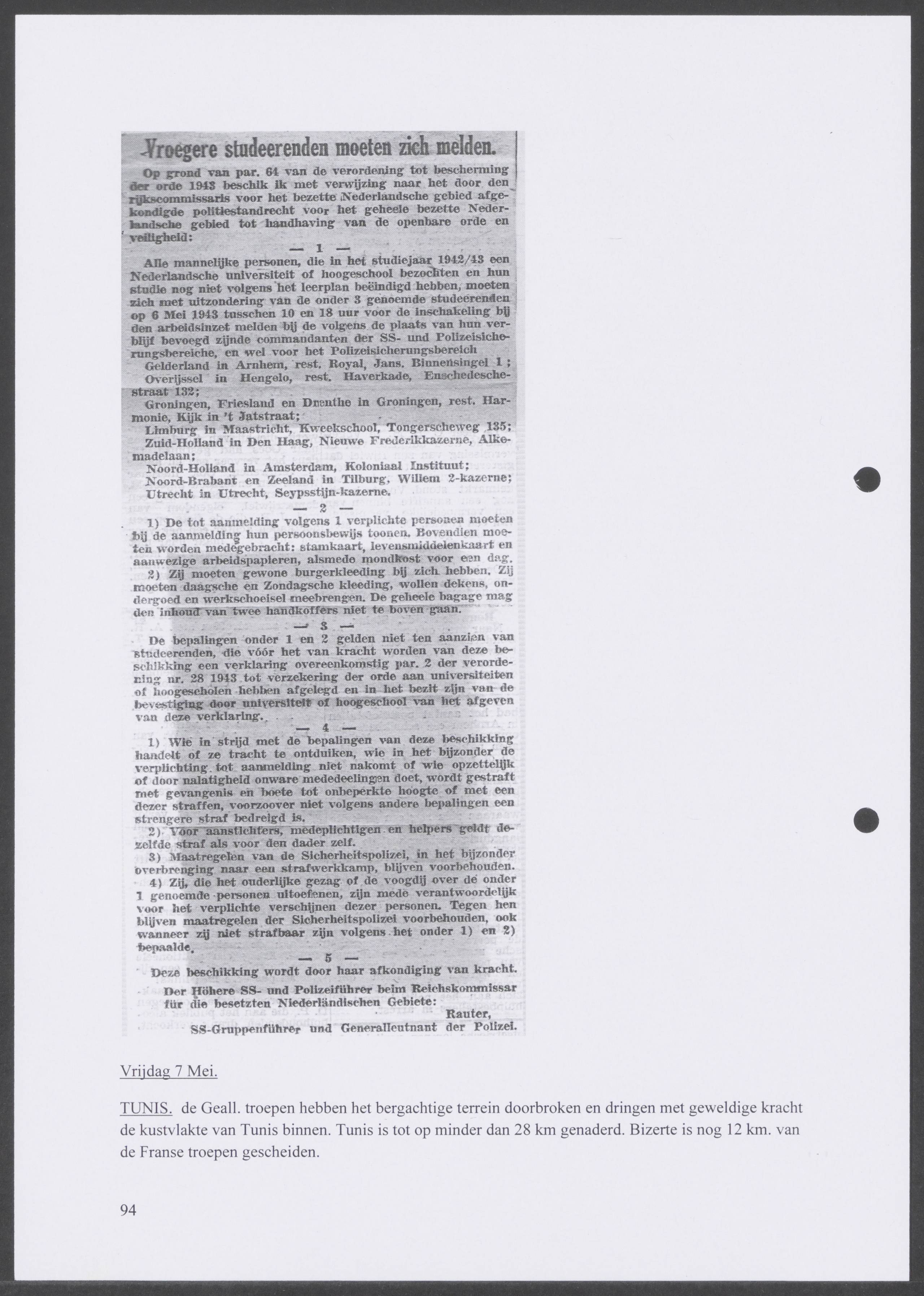 Oorlogsdagboek geschreven door Cornelis A. Puijpe 1923 – 1974 Vlissingen