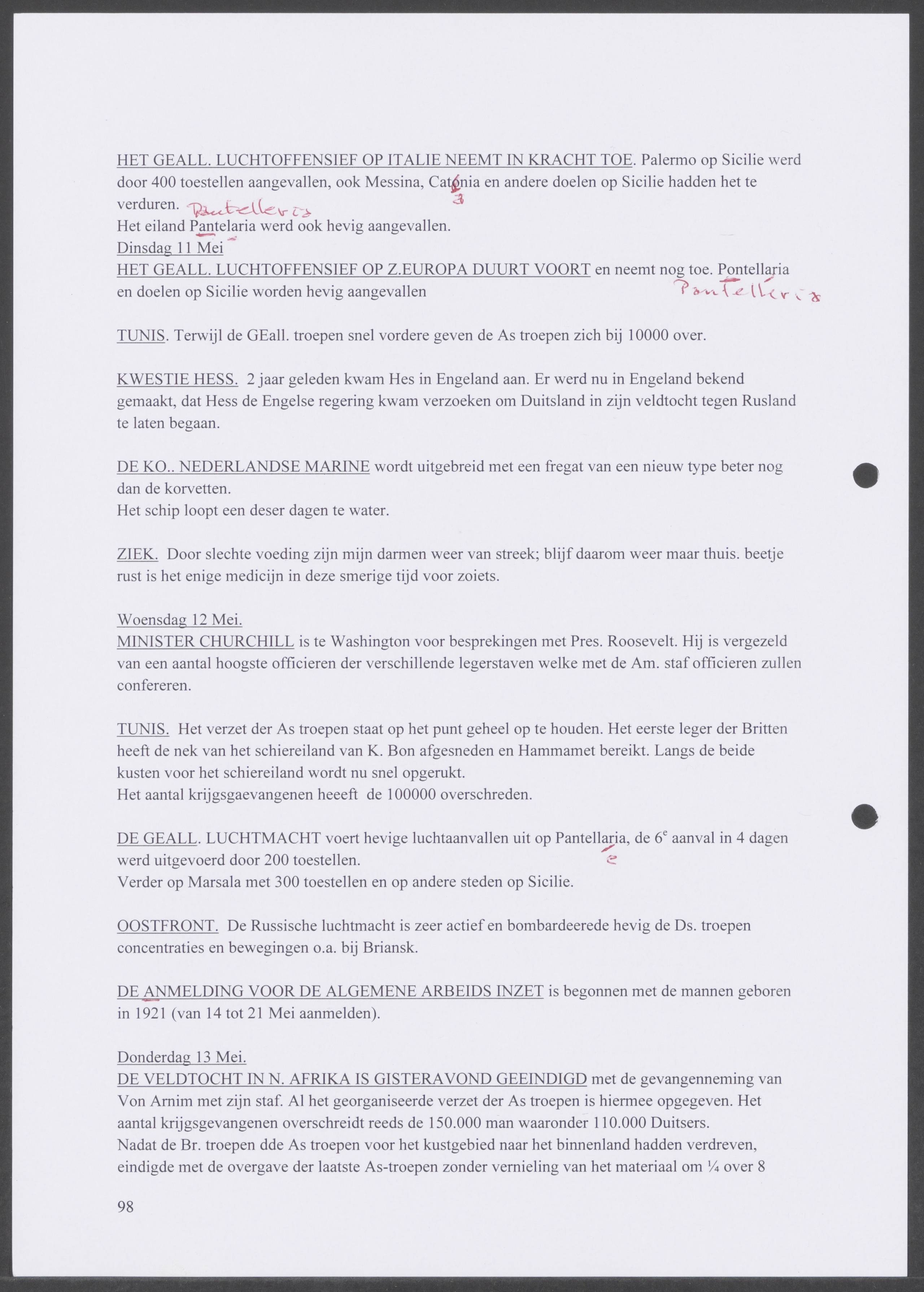 Oorlogsdagboek geschreven door Cornelis A. Puijpe 1923 – 1974 Vlissingen