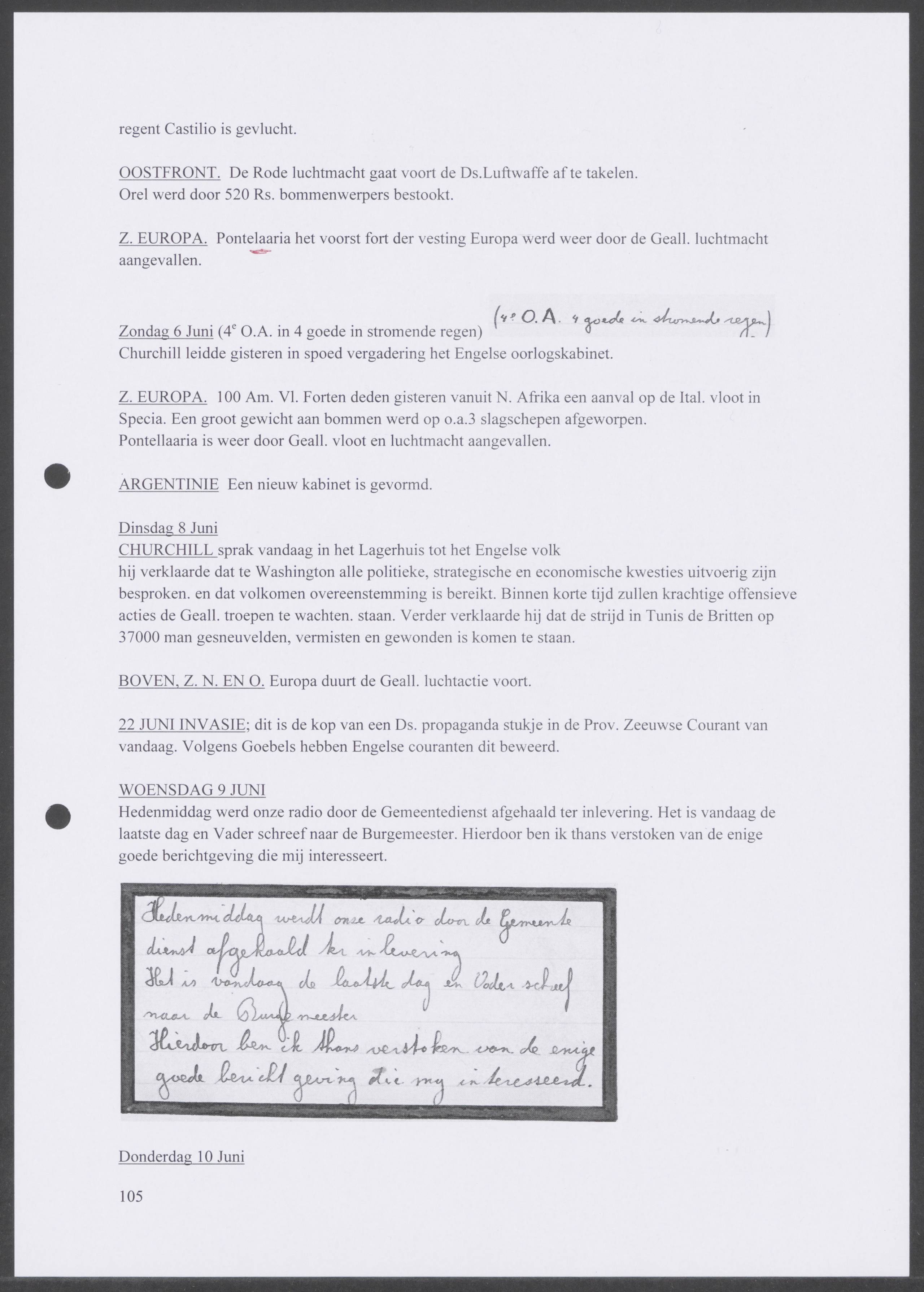 Oorlogsdagboek geschreven door Cornelis A. Puijpe 1923 – 1974 Vlissingen