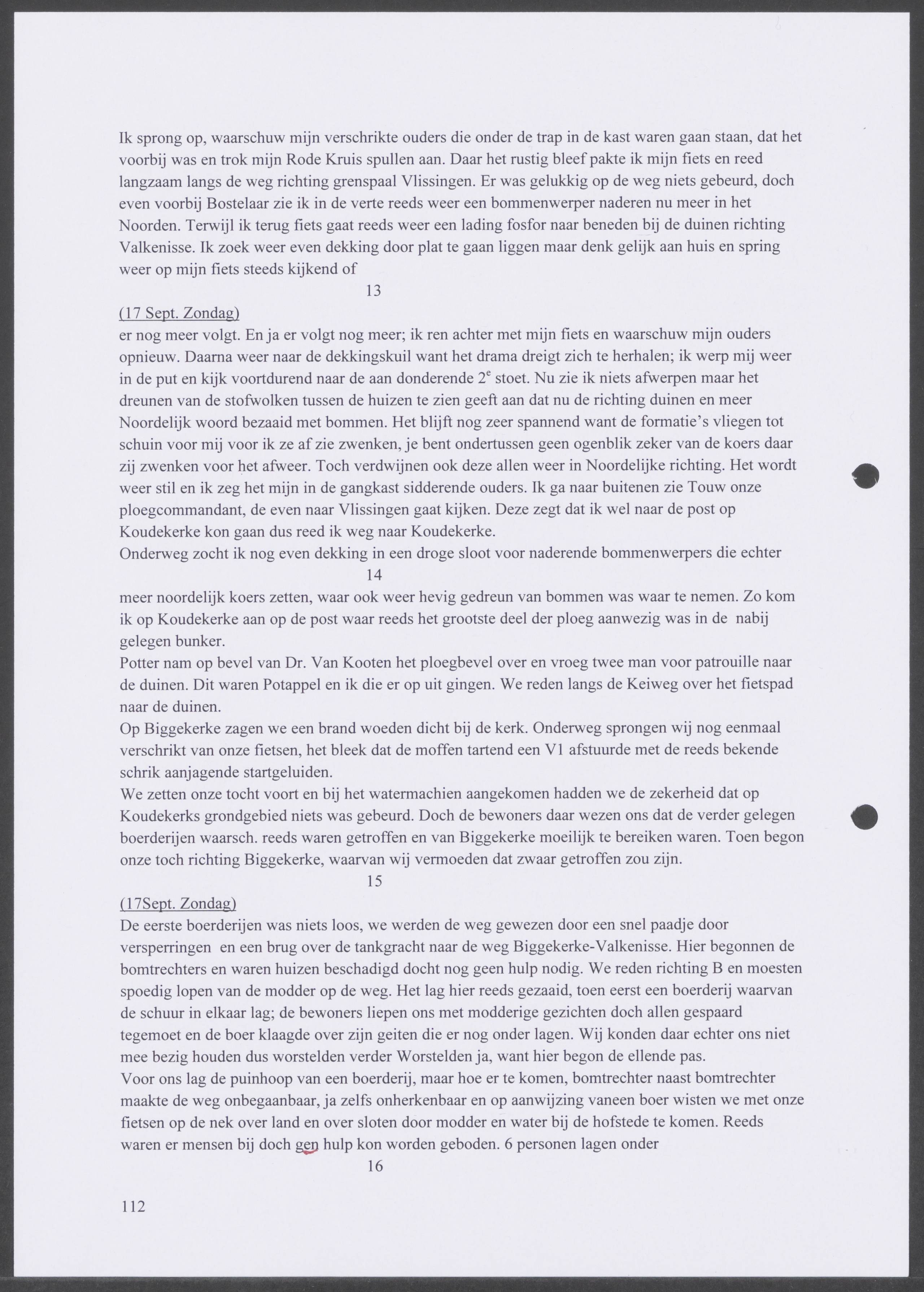 Oorlogsdagboek geschreven door Cornelis A. Puijpe 1923 – 1974 Vlissingen