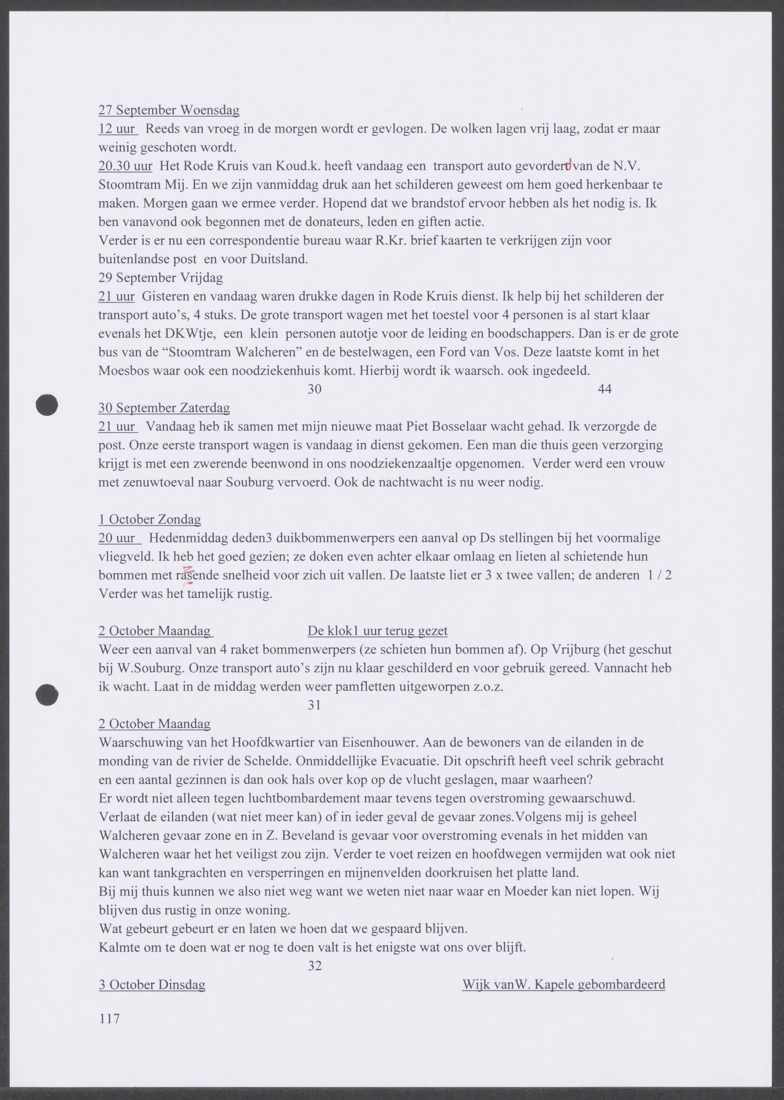 Oorlogsdagboek geschreven door Cornelis A. Puijpe 1923 – 1974 Vlissingen