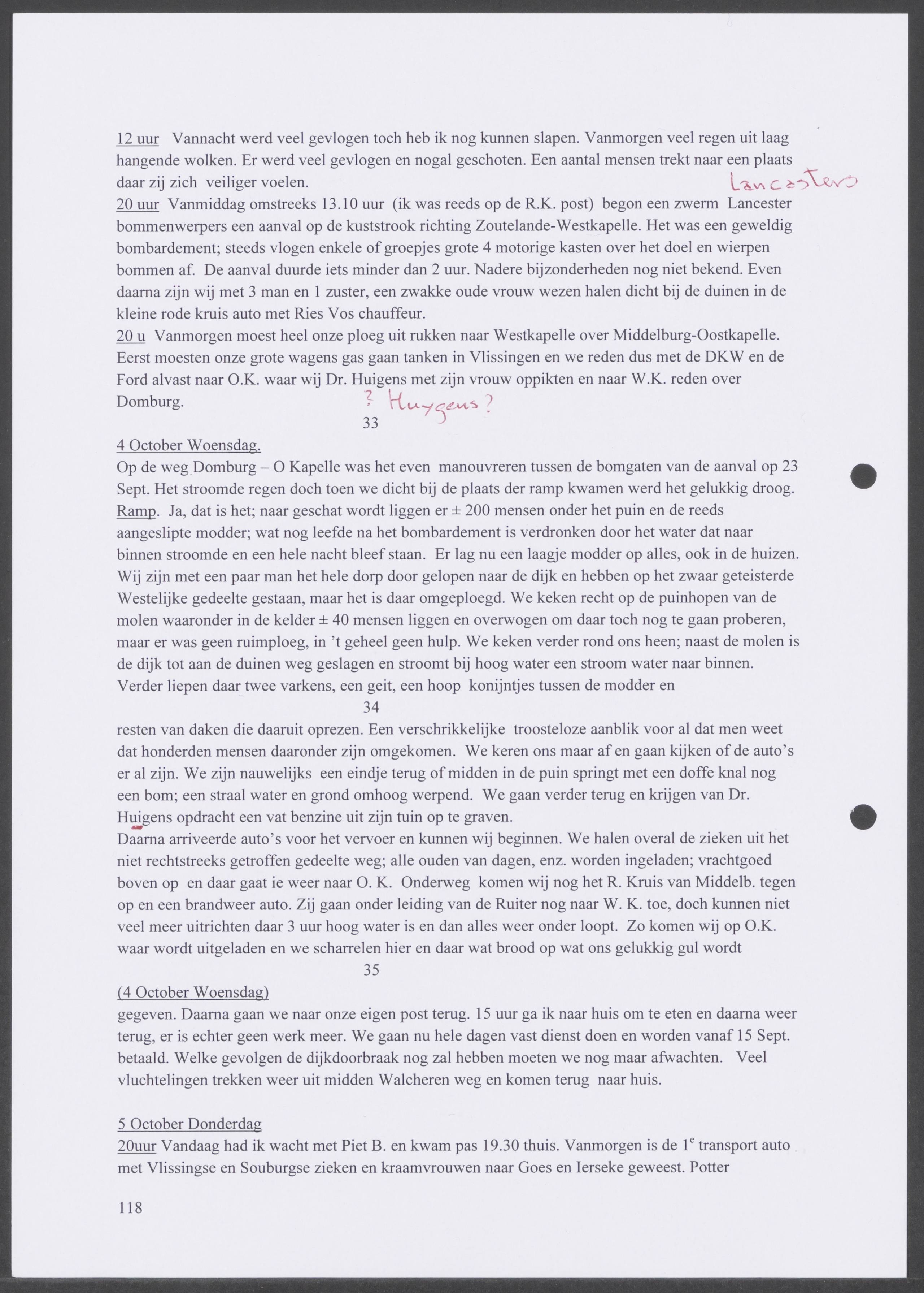 Oorlogsdagboek geschreven door Cornelis A. Puijpe 1923 – 1974 Vlissingen