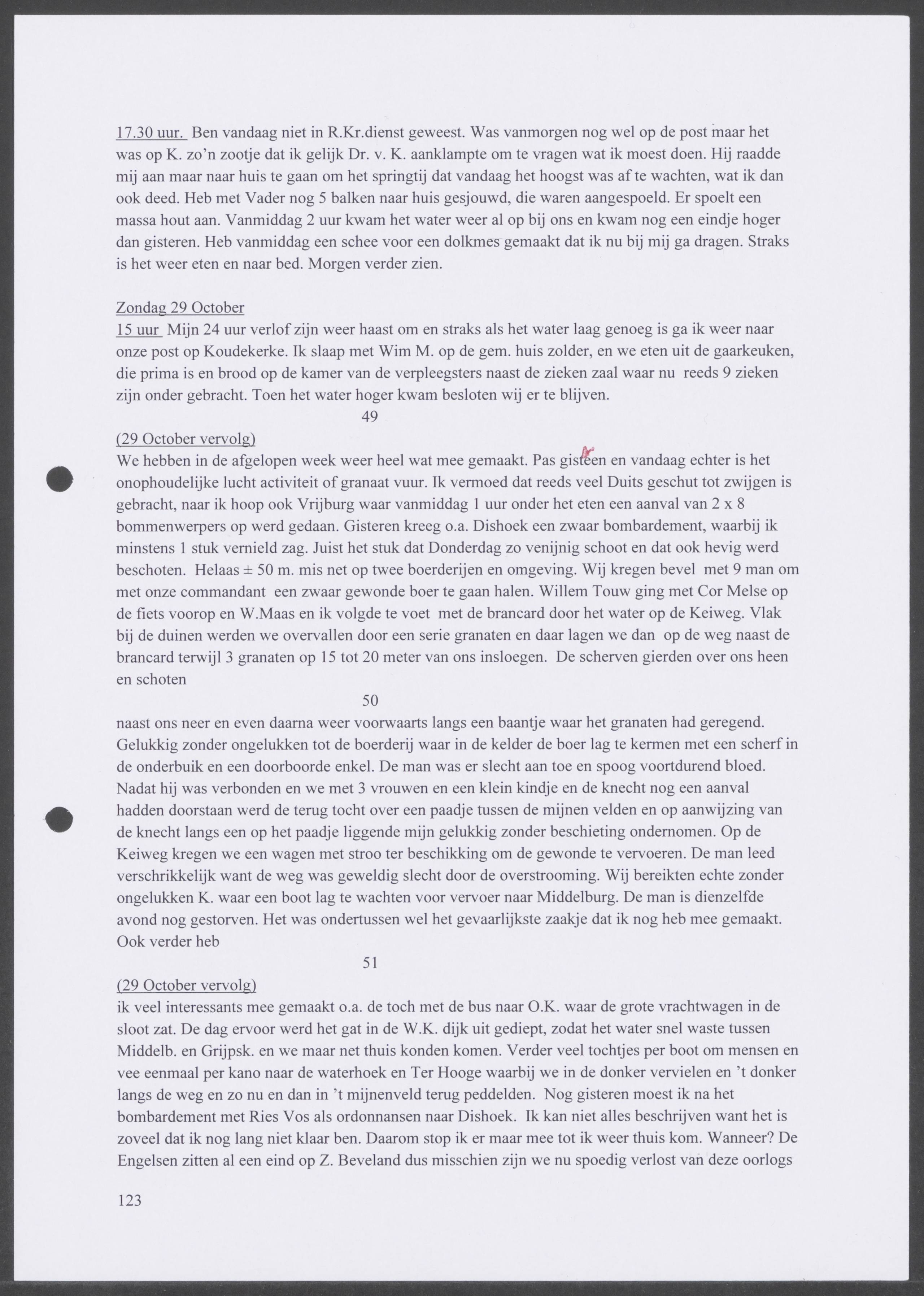 Oorlogsdagboek geschreven door Cornelis A. Puijpe 1923 – 1974 Vlissingen