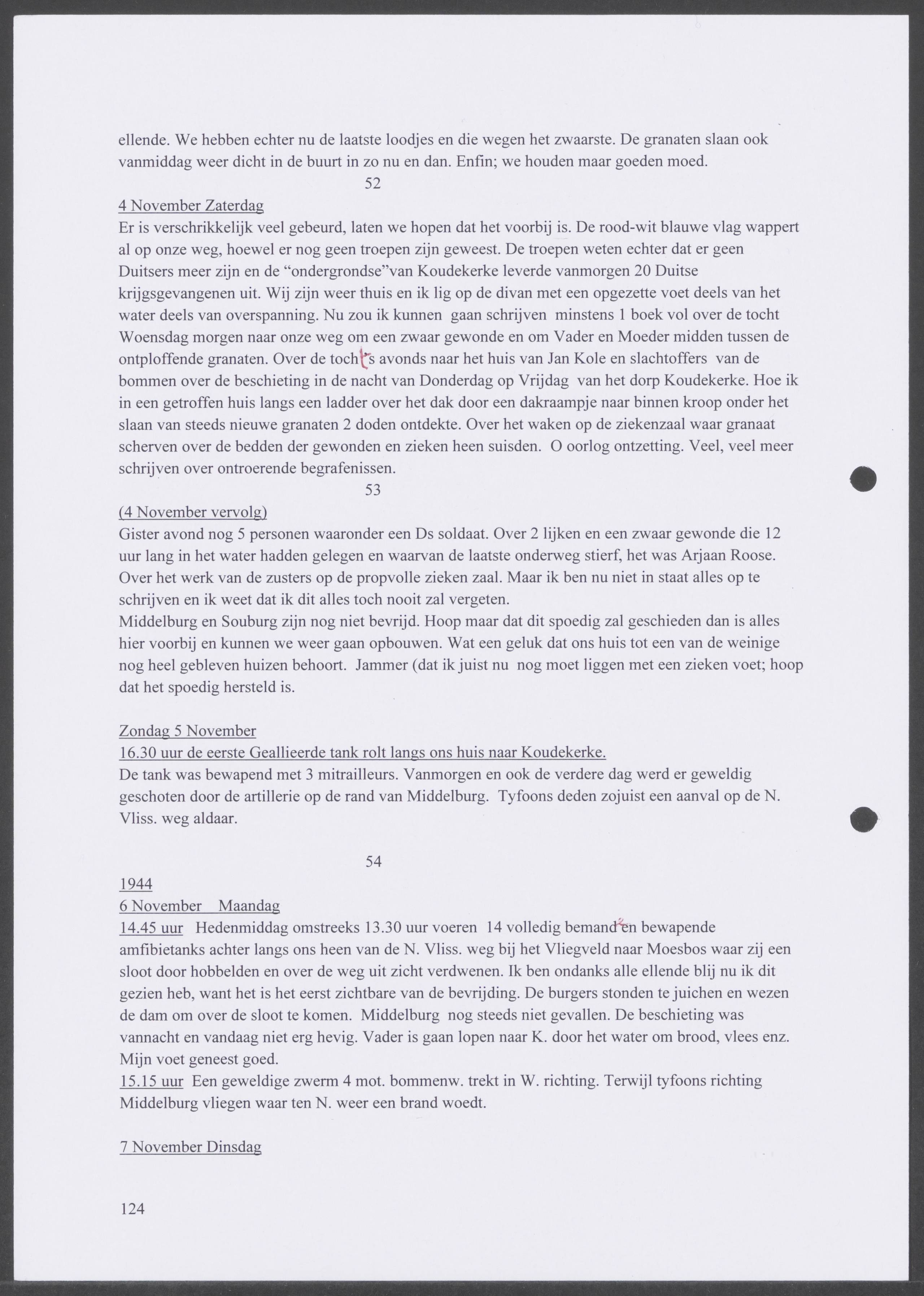 Oorlogsdagboek geschreven door Cornelis A. Puijpe 1923 – 1974 Vlissingen