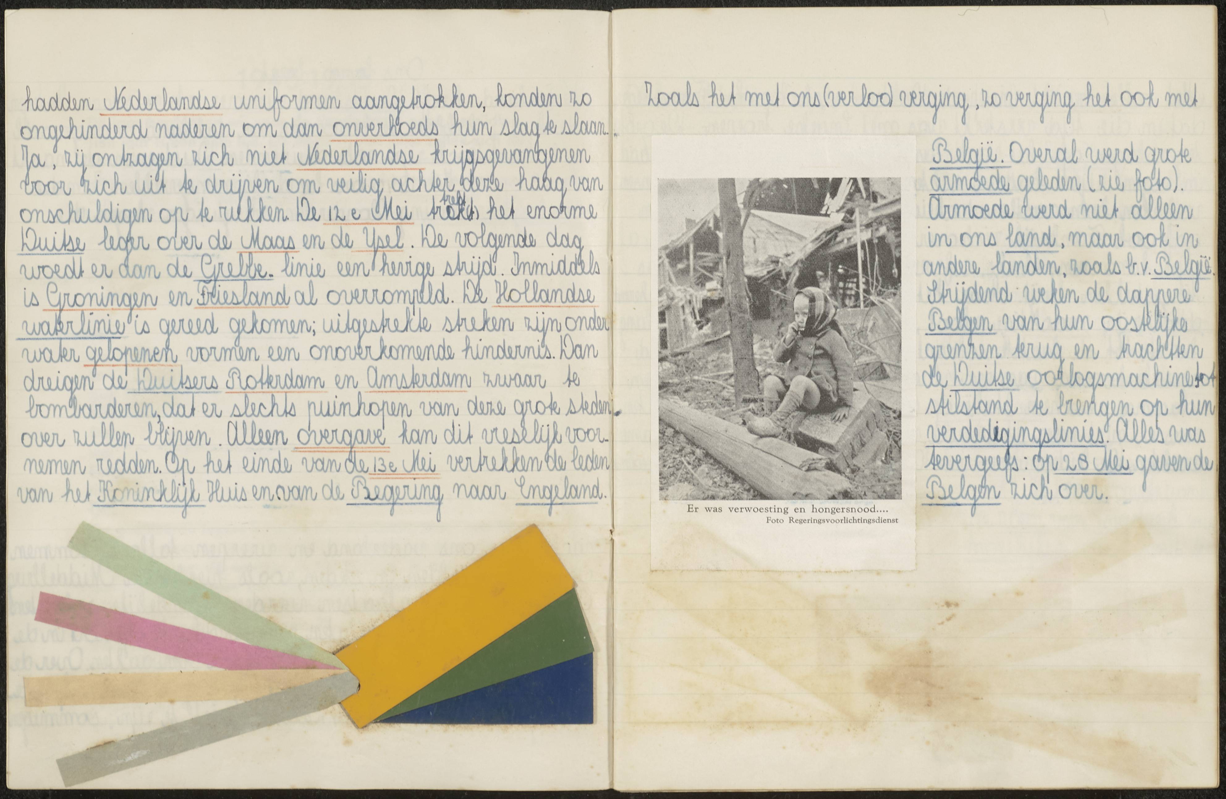 Dagboek (in schrift) over de bevrijding van Zeeland