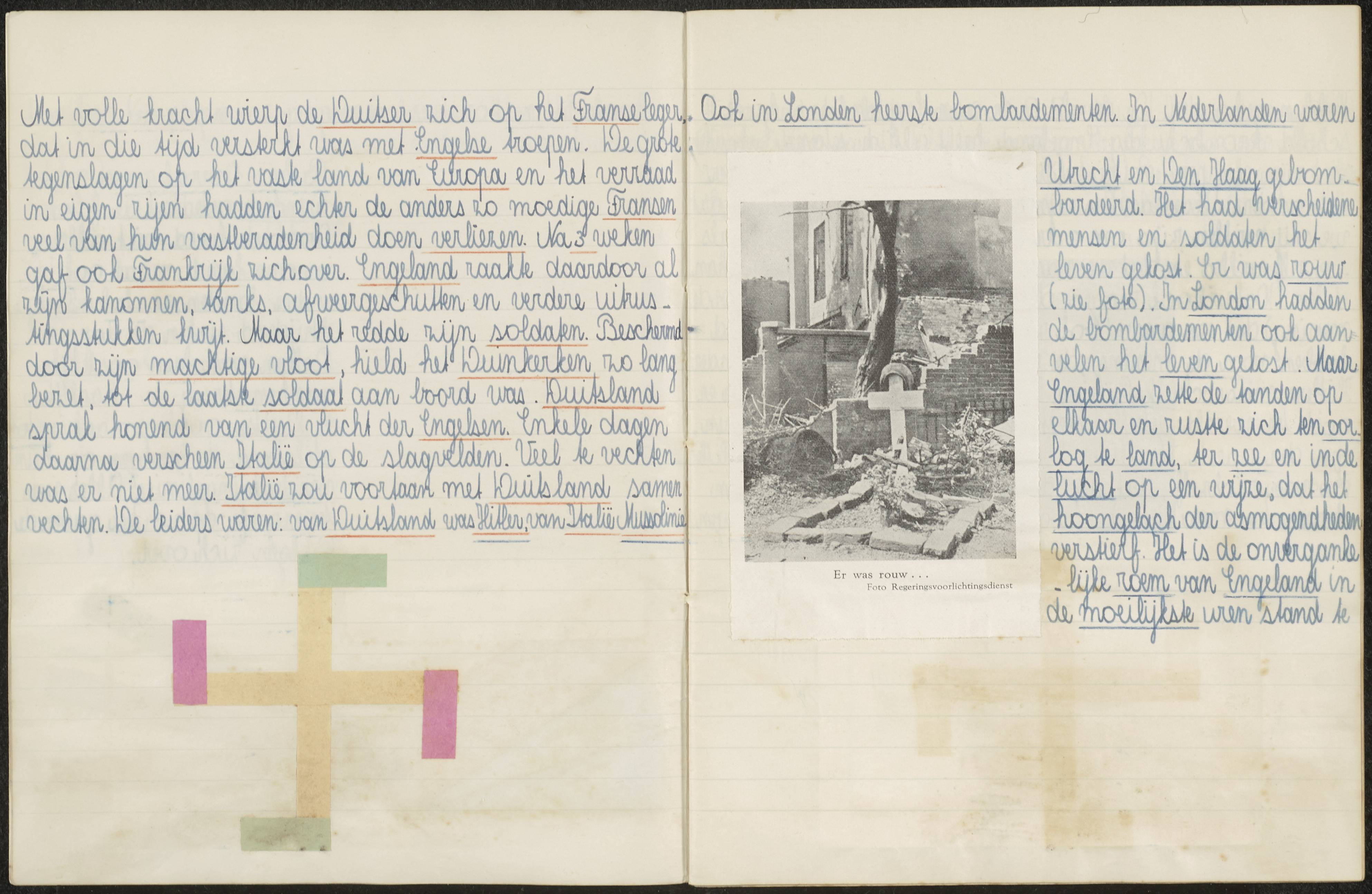 Dagboek (in schrift) over de bevrijding van Zeeland