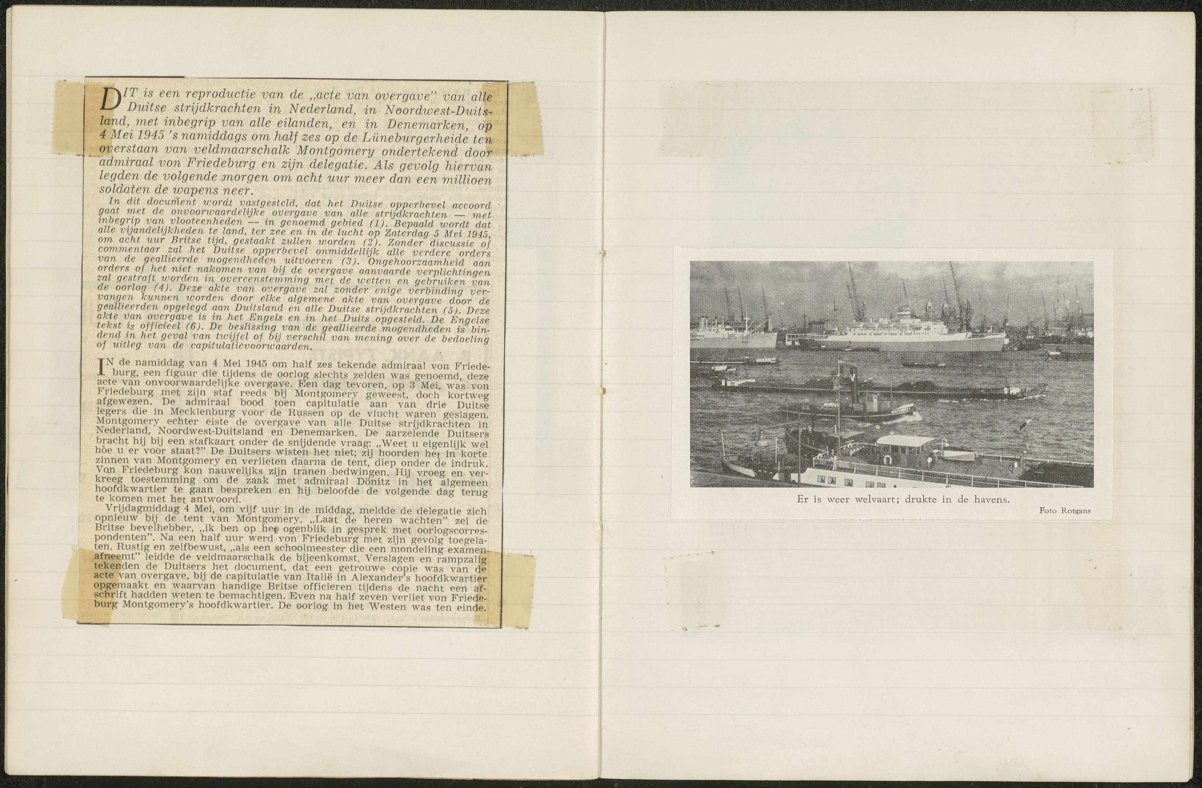 Dagboek (in schrift) over de bevrijding van Zeeland