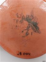 3aa9eed6-bd35-4a0f-bcf2-78141eeb49e5.jpg; JB004; Conische vaas met decoratie vierkleurenklei; vaas