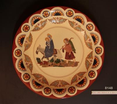 8148.jpg; 8148; Wandbord met Maria, Jozef en Jezus; wandbord