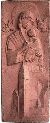 CE0084.jpg; CE0084; H. Maria van de altijd durende bijstand; reliëftegel