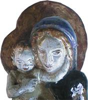 CE0122a1.jpg; CE0122; H. Maria met kind; wandsculptuur