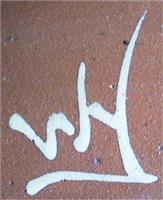 CE0461a1.jpg; CE0461; bord met geometrische en plantaardige decoratie; wandbord