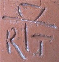 CE0469a1.jpg; CE0469; bord met plantaardig motief; wandbord
