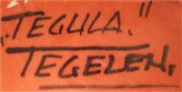CE0530a1.jpg; CE0530; bord met diermotief; wandbord