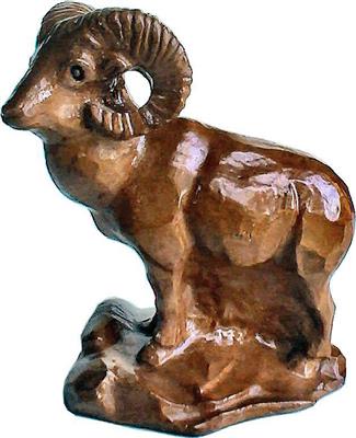 CE0583.jpg; CE0583; gemzenbok; sculptuur