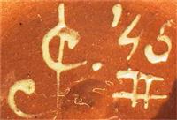 CE0628a1.jpg; CE0628; vaas met abstracte figuratie; vaas