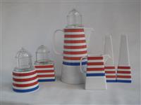PD1200a2.jpg; PD1200; Servies Studio Line "Il Faro" rood/blauw/wit; servies