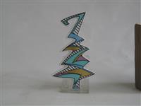 PD1222a2.jpg; PD1222; Zes ornamenten: telefoon, paard, trompet, koffiepot, boom.; sculptuur