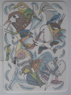 PD1386.jpg; PD1386; Kaart porselein 'Vogelweide'; ansichtkaart
