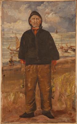 04011b.jpg; 04011; Dorpsomroeper (org. titel onbekend); schilderij