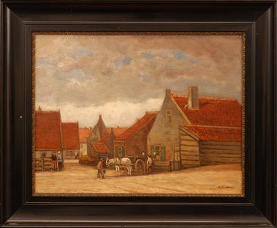 04083b.jpg; 04083; Dorpsgezicht van Zandvoort; schilderij