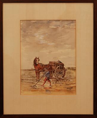 04090b.jpg; 04090; Schelpenvisser; schilderij