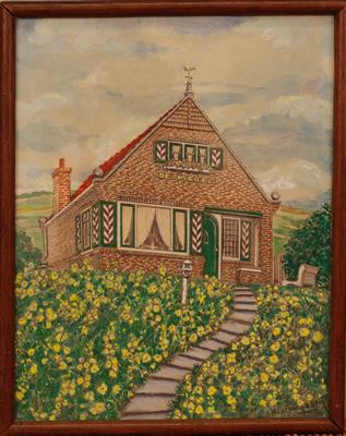 04124b.jpg; 04124; Zomerhuis 'De Merel'; schilderij