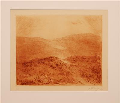 04154b.jpg; 04154; Najaarsdag in de duinen; ets