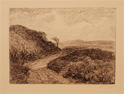 04169b.jpg; 04169; In de duinen; lithografie