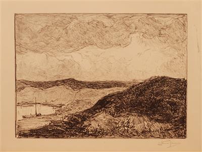 04170b.jpg; 04170; In de duinen (zandgraving); lithografie