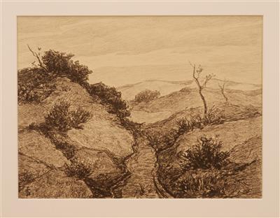 04173b.jpg; 04173; In de duinen; lithografie