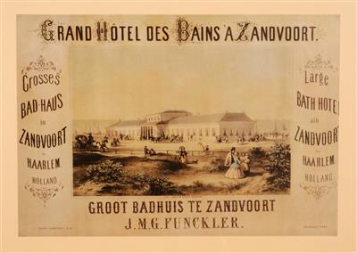 04271b.jpg; 04271; Afbeelding van affische Groot Badhuis te Zandvoort; lithografie