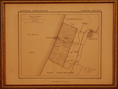04281b.jpg; 04281; Plattegrond omgeving gemeente Zandvoort 1867; plattegrond