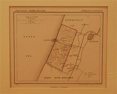 04326b.jpg; 04326; Plattegrond Gemeente Zandvoort 1865; kaart
