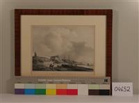 04652a.jpg; 04652; Het Groot Badhuis te Zandvoort; ets