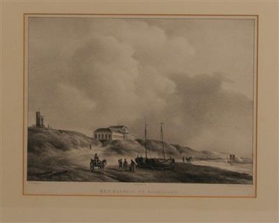 04652b.jpg; 04652; Het Groot Badhuis te Zandvoort; ets