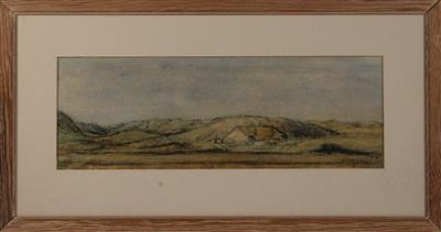04656b.jpg; 04656; Duinlandschap met boerderij; tekening