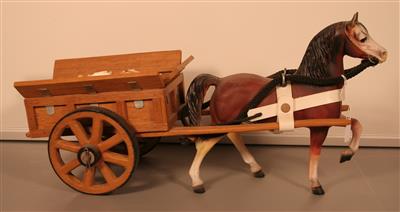 04813b.jpg; 04813; kar met paard schelpenkar; schaalmodel