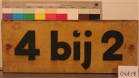 04819a.jpg; 04819; Naambord "4 bij 2"; naambord