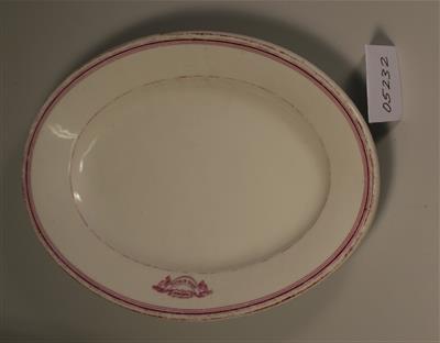 05232a.jpg; 05232; Schaal Hotel Kurzaal Zandvoort; aardewerk