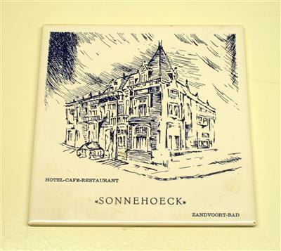 06526a.jpg; 06526; Tegel Hotel-Cafe-Restaurant Sonnehoeck, Zandvoort-Bad; tegel