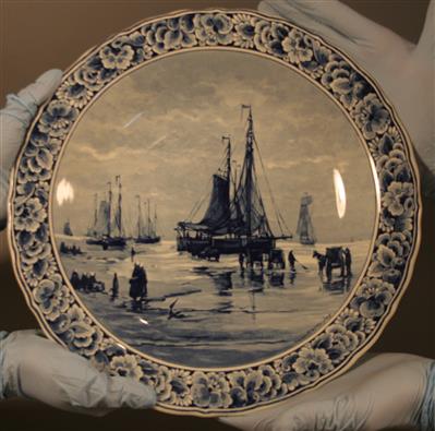 06627.jpg; 06627; Delftsblauw wandbord; Keramiek