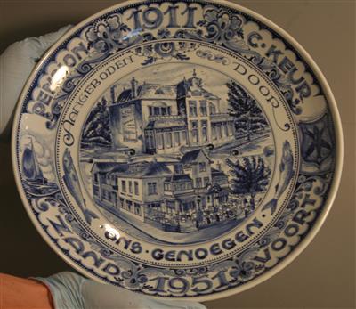 06628.jpg; 06628; Wandbord met Zandvoortse beschildering; Wandbord