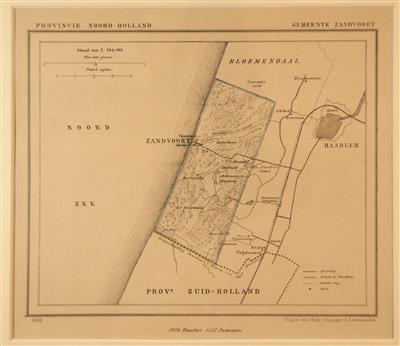 30133.jpg; 30133; landkaart gemeente Zandvoort; landkaart