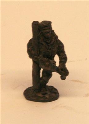 40505.jpg; 40505; bronzen visloper kousenpaal; beeld