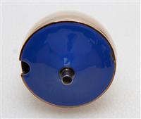 13805-05.jpg; 13805.02; Pleet mosterdpotje met blauw email; mosterdpot