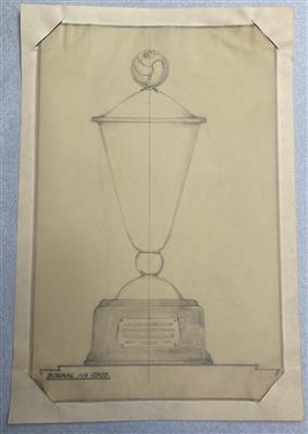 25048.jpg; 25048; Presentatietekening voor een sportbokaal no. 0303; presentatietekening