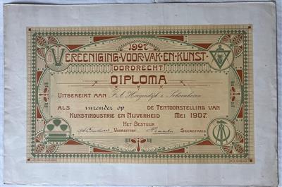 25490.jpg; 25490; Diploma Ferdinand Alexander Hoogendijk; diploma